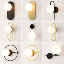 Applique murale LED dorée nordique avec ampoule G9 9w