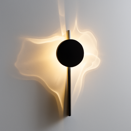 applique murale led en acier inoxydable style science-fiction