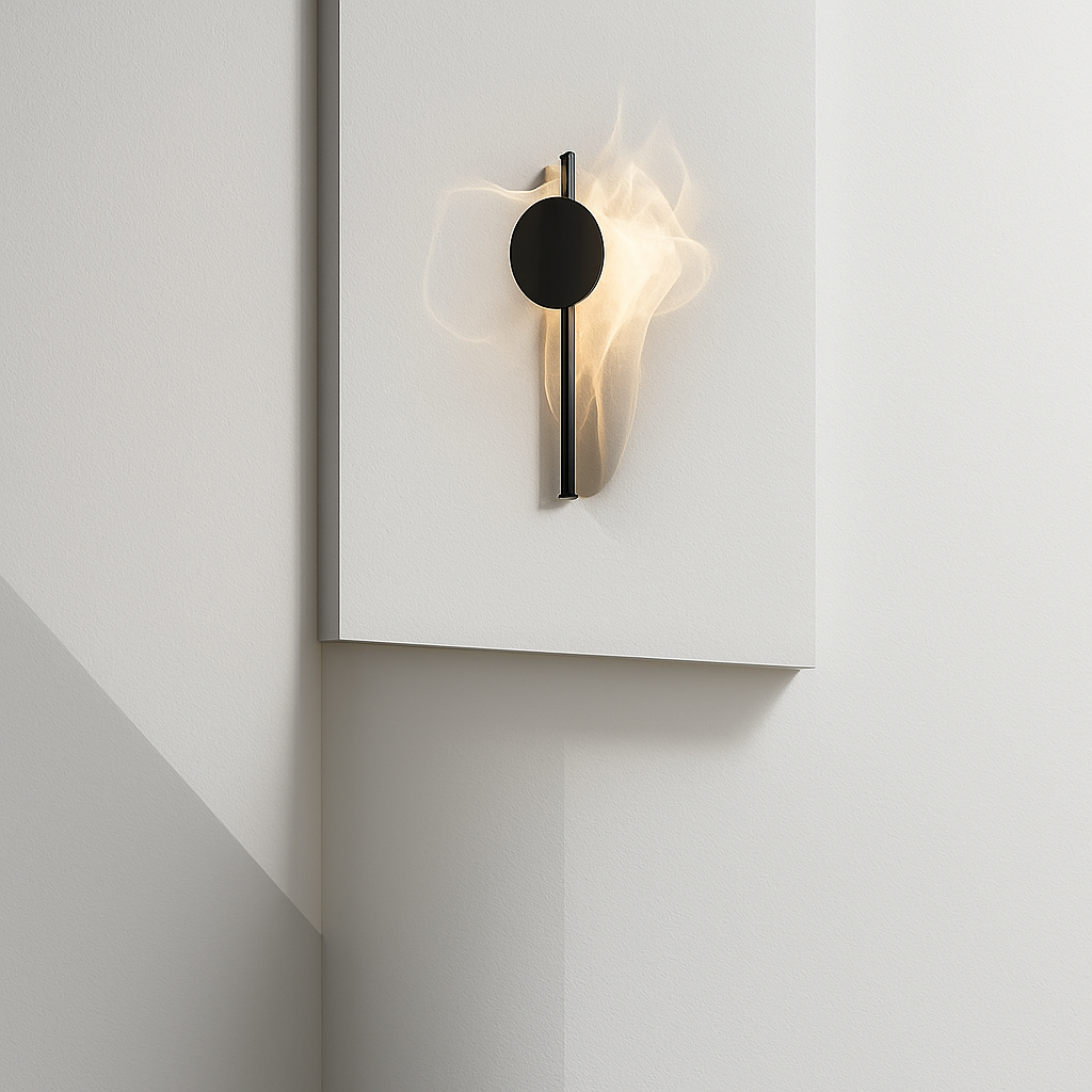 applique murale led en acier inoxydable style science-fiction - vue 3 sur 9