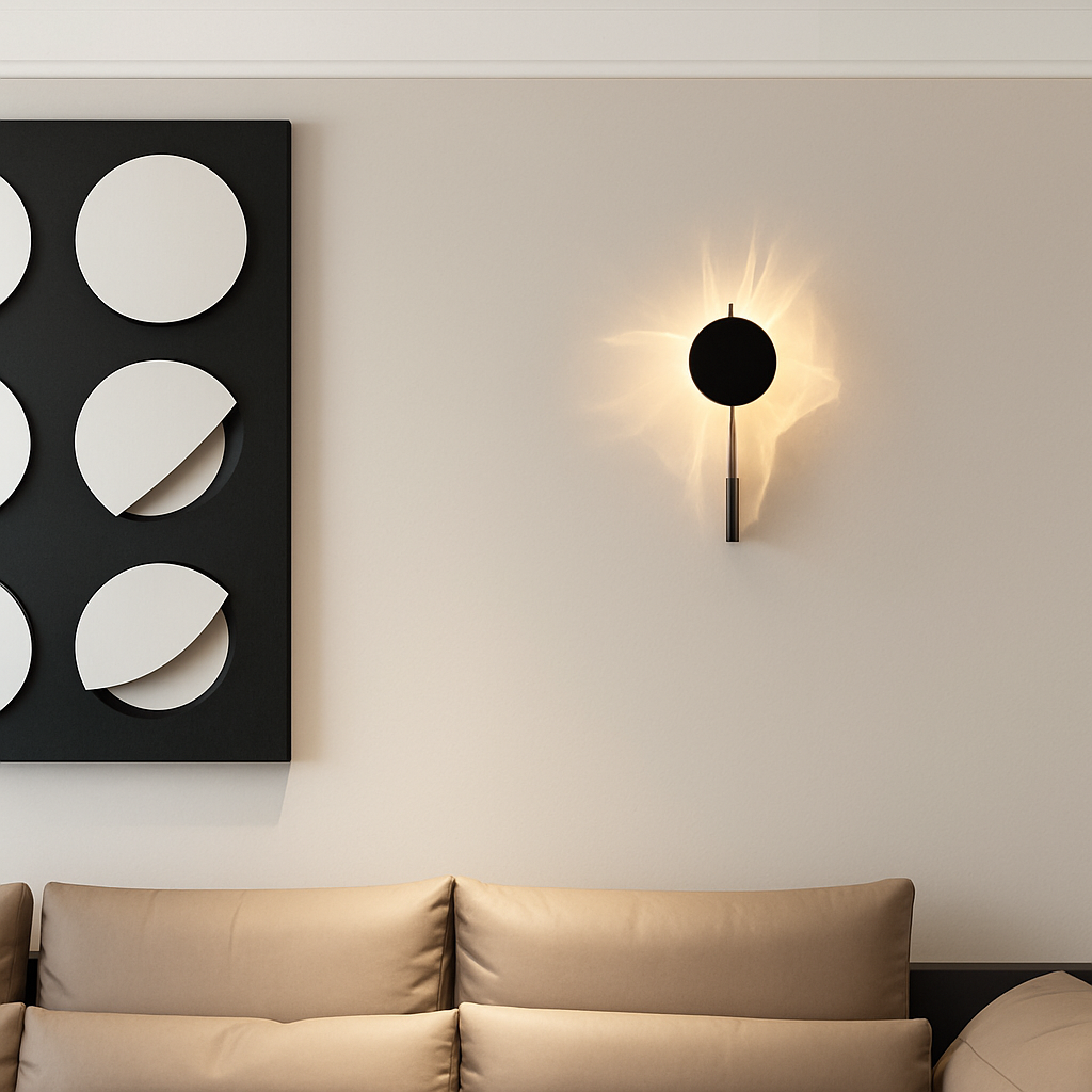 applique murale led en acier inoxydable style science-fiction - vue 5 sur 9
