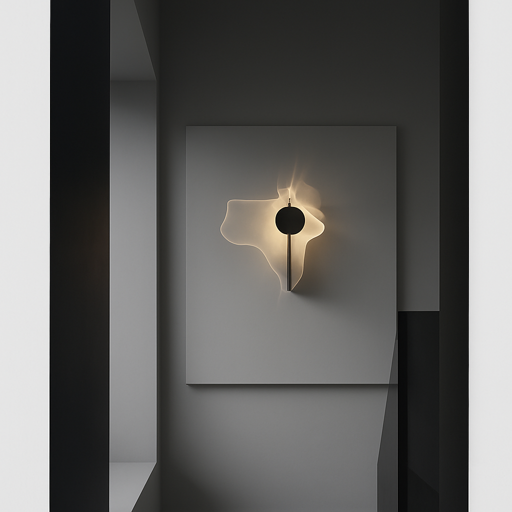 applique murale led en acier inoxydable style science-fiction - vue 6 sur 9