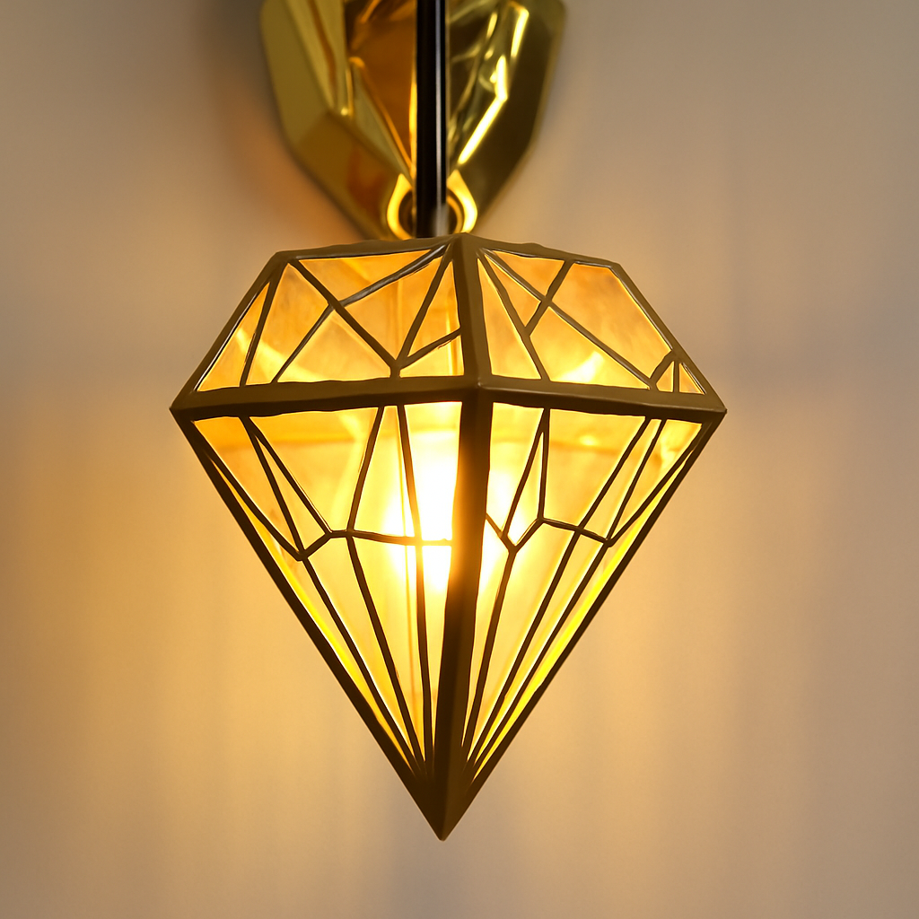 applique murale led en bois de résine moderne décorative - vue 6 sur 10