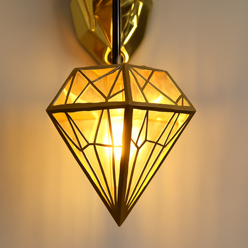 applique murale led en bois de résine moderne décorative