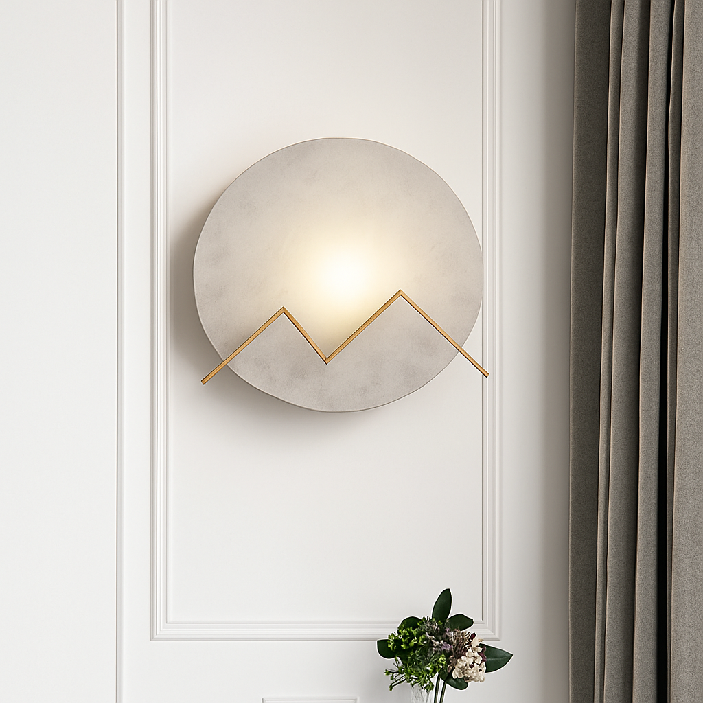 applique murale led en cuivre marbré pour hôtel bar - vue 4 sur 7