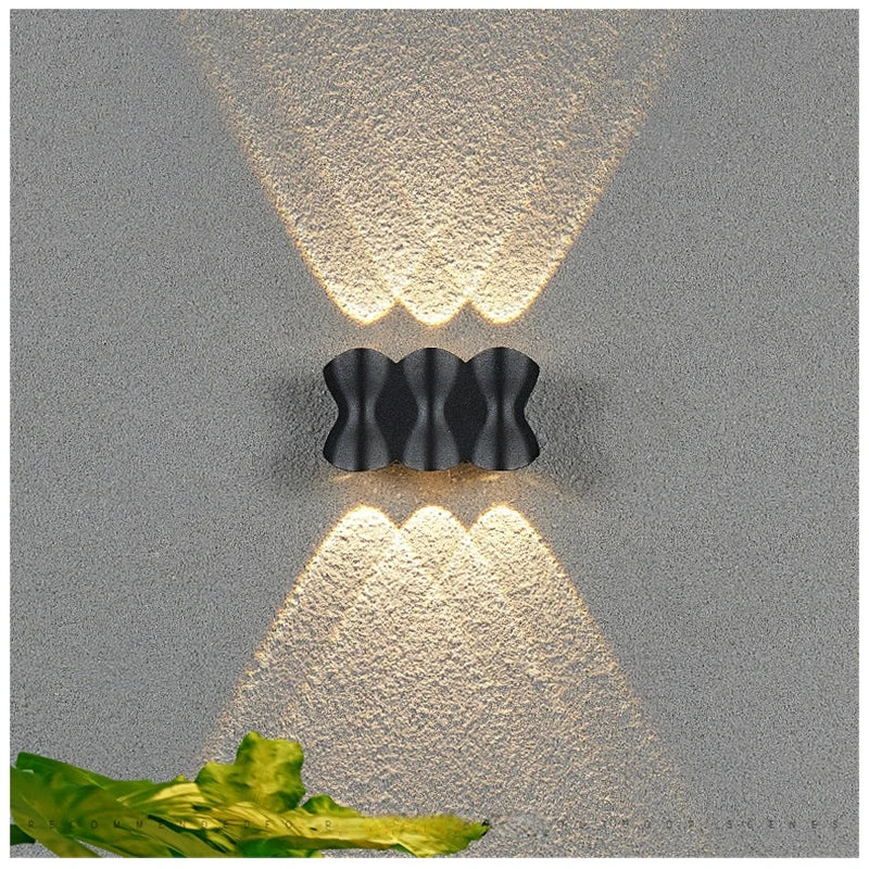 Applique murale led extérieure étanche décoration jardin lumineuse