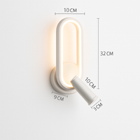 Applique murale LED lampe liseuse pour chambre hôtel tête de lit nuit livre lampe Rotation chevet avec intérieur LED Booklight 90-260V