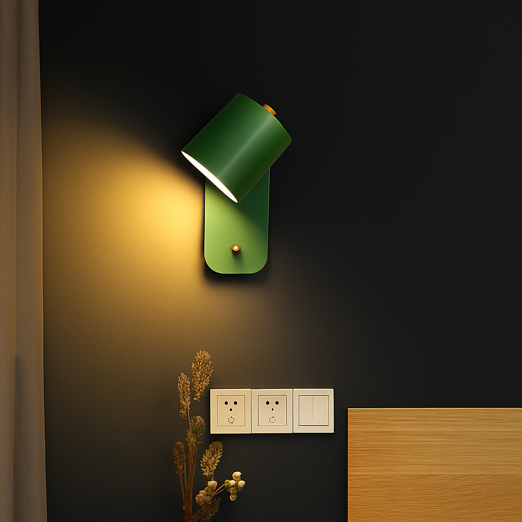 Applique murale LED lampes lumières d'intérieur éclairage d'escalier nordique moderne chambre applique décor à la maison pour salon avec interrupteur applique murale - vue 4 sur 14
