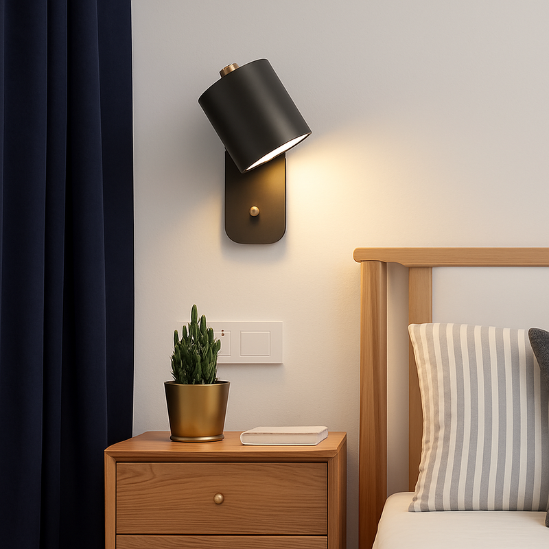 Applique murale LED lampes lumières d'intérieur éclairage d'escalier nordique moderne chambre applique décor à la maison pour salon avec interrupteur applique murale