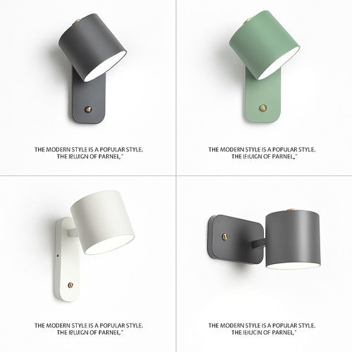 Applique murale LED lampes lumières d'intérieur éclairage d'escalier nordique moderne chambre applique décor à la maison pour salon avec interrupteur applique murale