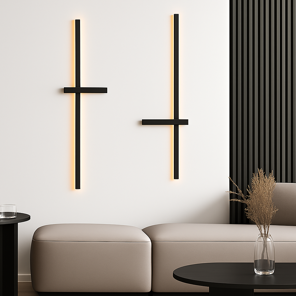 applique murale led minimaliste design artistique