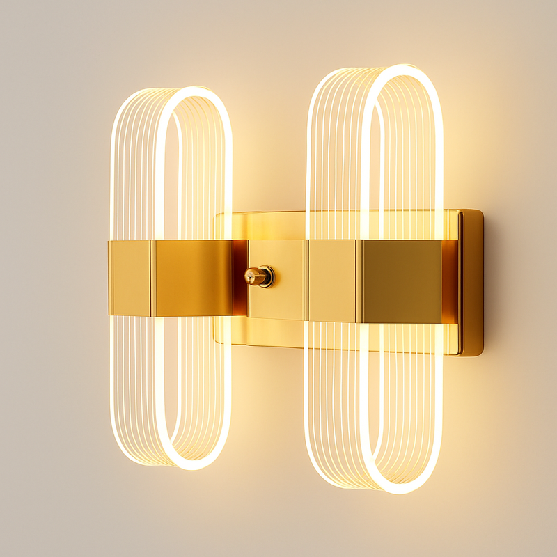 applique murale LED moderne elliptique pour décoration intérieure