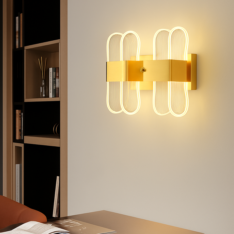 applique murale LED moderne elliptique pour décoration intérieure