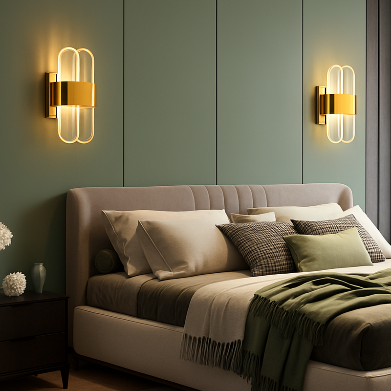 applique murale LED moderne elliptique pour décoration intérieure