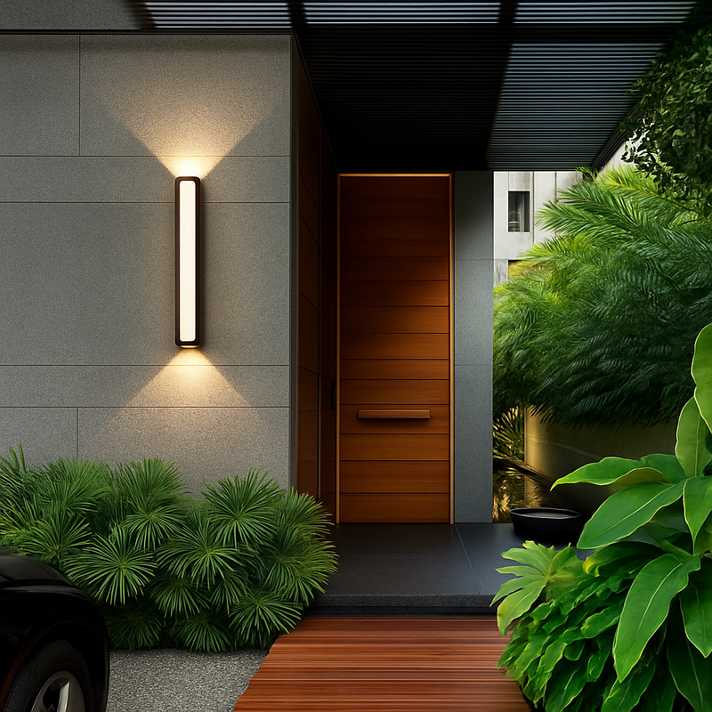 applique murale led moderne étanche en aluminium pour extérieur