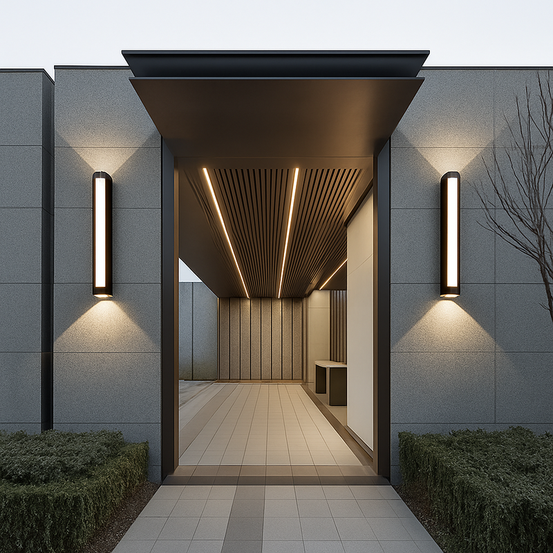 applique murale led moderne étanche en aluminium pour extérieur