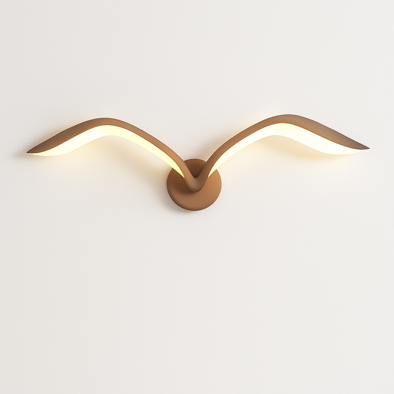 applique murale led modernes en forme de mouette en acrylique