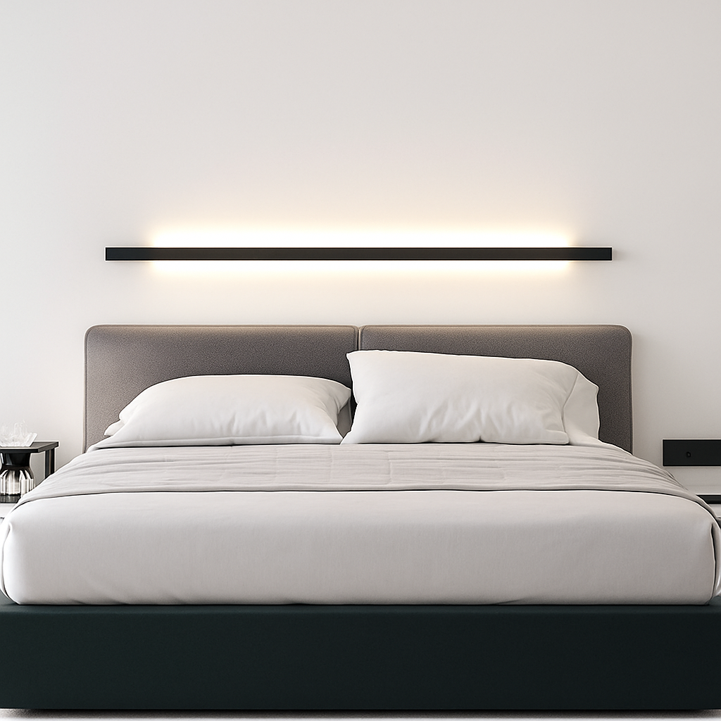 applique murale led modernes linéaires nordique simple éclairage - vue 4 sur 8