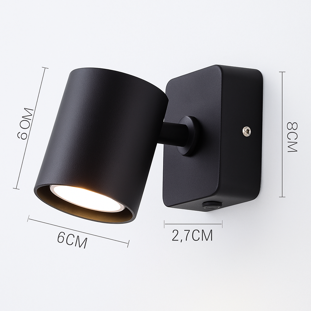 applique murale led pliable rotative style moderne pour hôtel - vue 4 sur 10