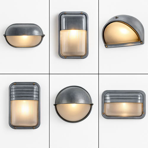 Applique murale LED rétro extérieure E27 industrielle Vintage IP65 étanche en verre