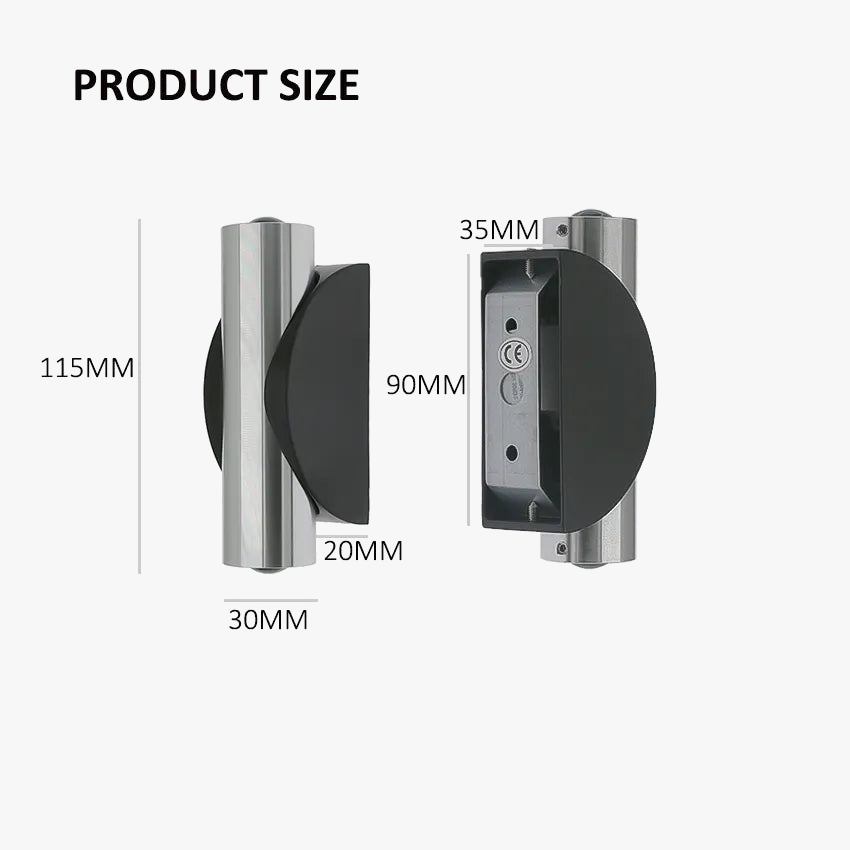 Applique murale LED Simple en aluminium