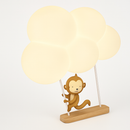 applique murale led singe lapin nuage pour enfants