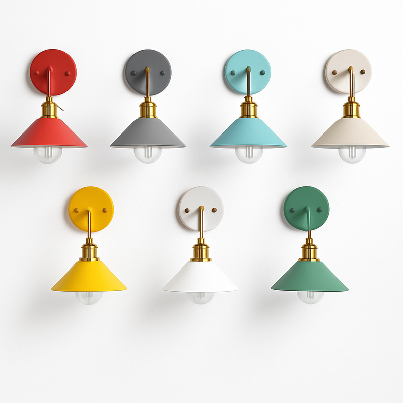 Applique murale LED Vintage Plated de couleurs