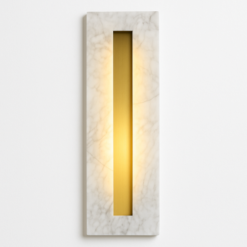 applique murale luxe en cuivre et marbre moderne