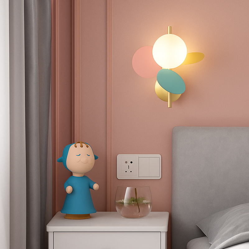 Applique murale moderne coloré pour enfant Clover