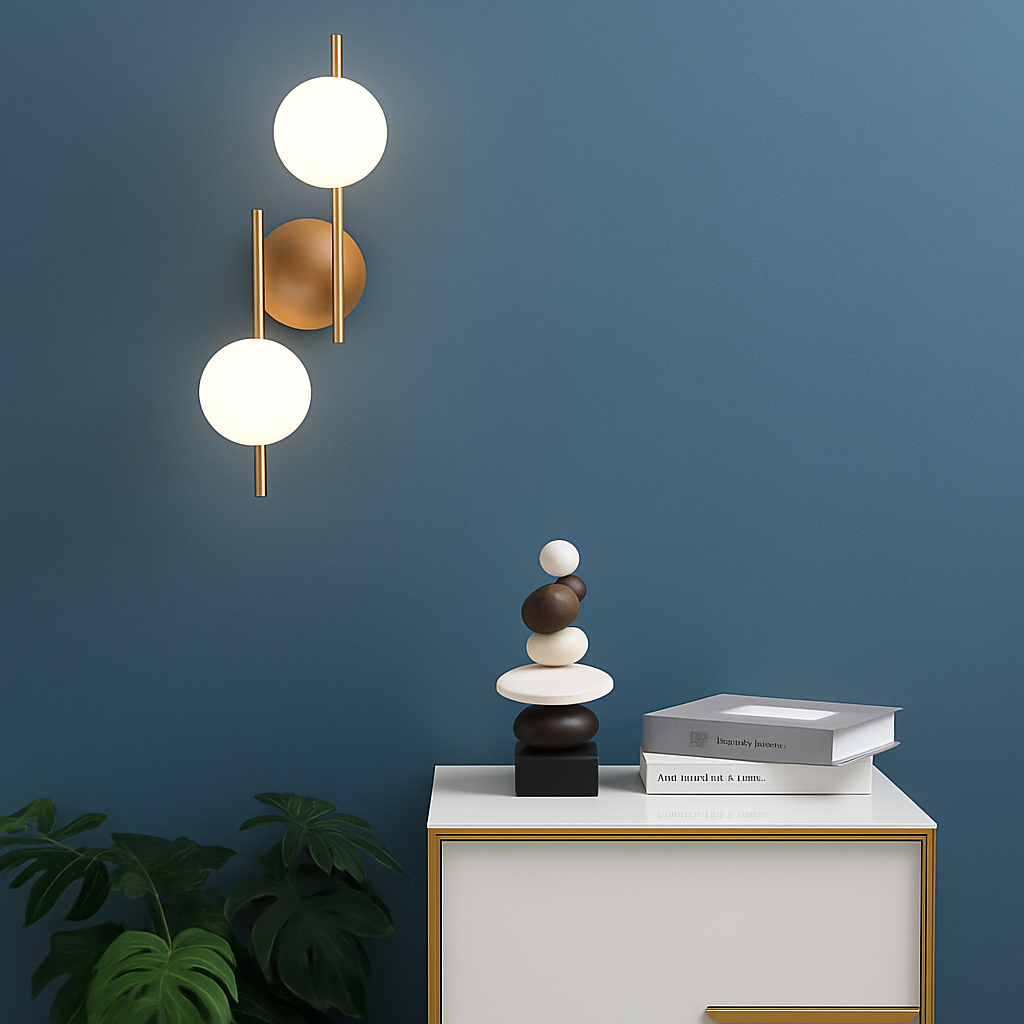 applique murale moderne en boule de verre design créatif et élégant - vue 3 sur 9
