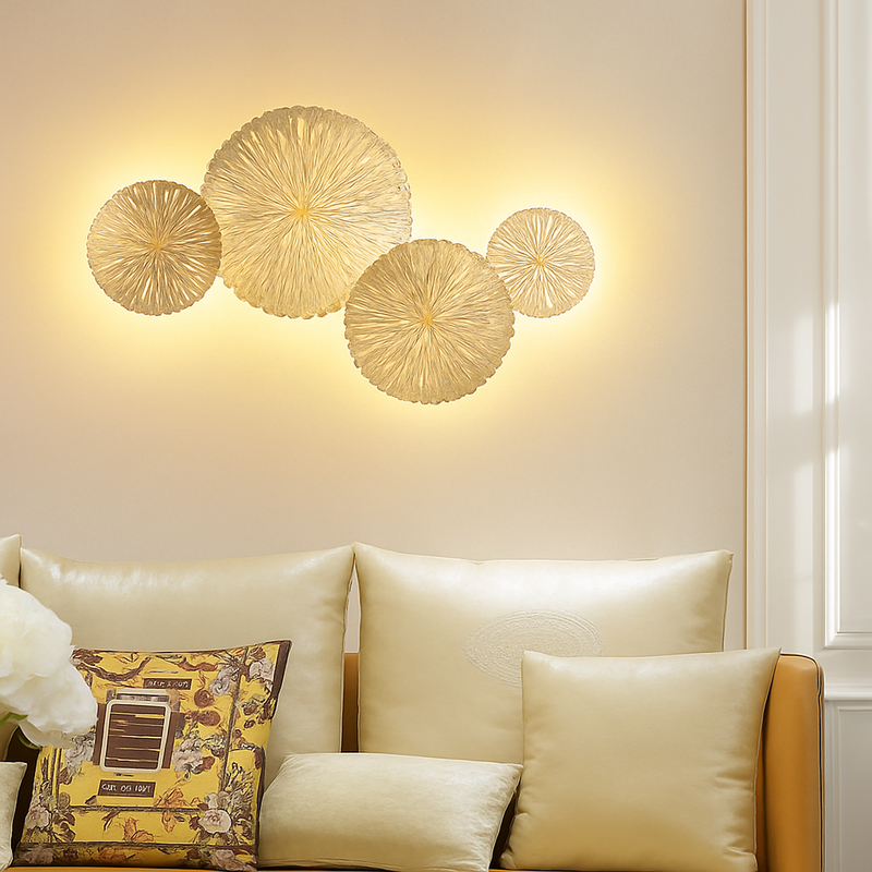 Applique murale moderne en forme de feuille de Lotus