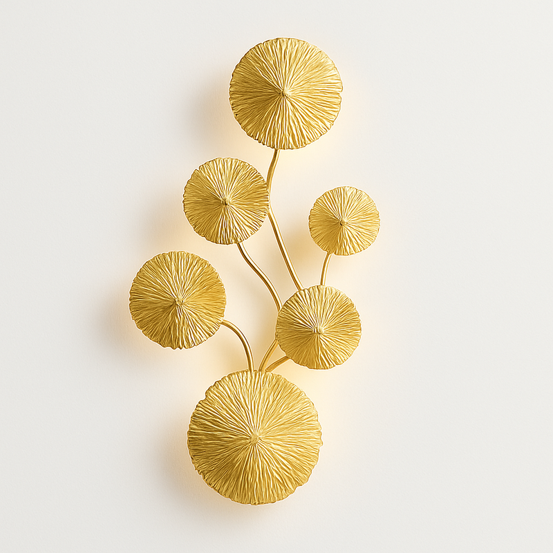 Applique murale moderne en forme de feuille de Lotus