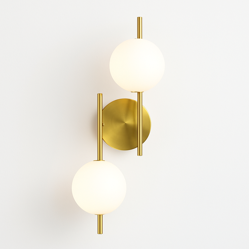 applique murale moderne en verre à led design créatif