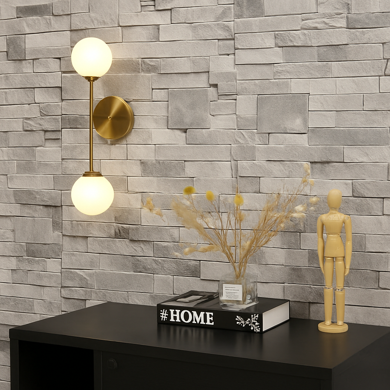 applique murale moderne en verre à led design créatif