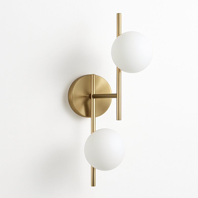 applique murale moderne en verre à led design créatif