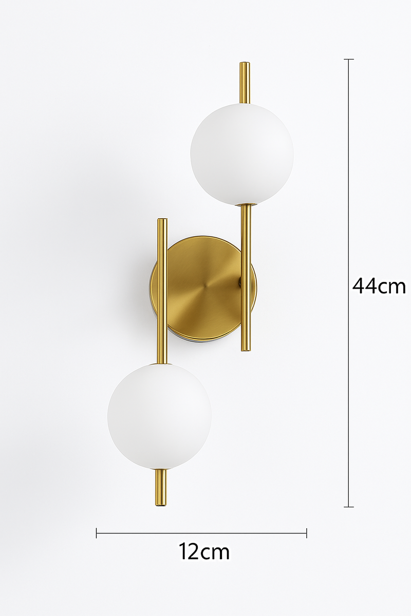 applique murale moderne en verre à led design créatif