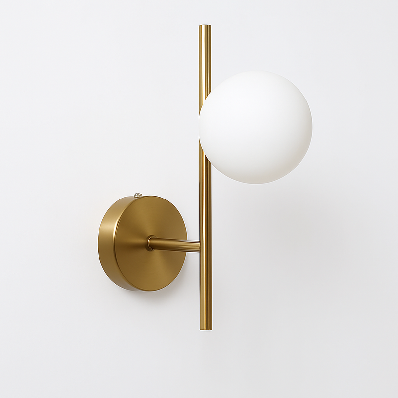 applique murale moderne en verre à led design créatif