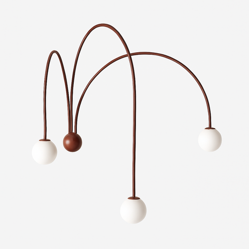 Applique murale moderne LED avec 3 arcs Solyne