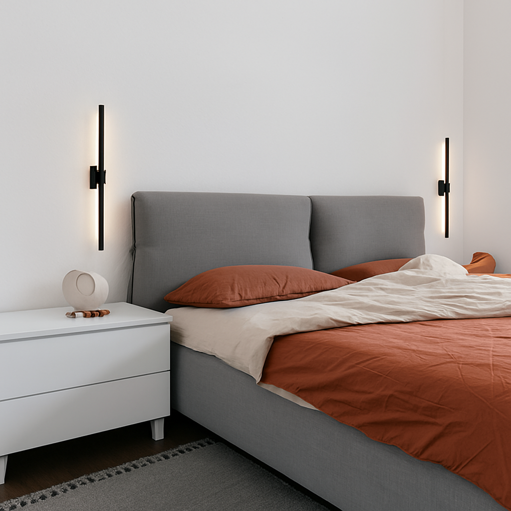 Applique murale moderne LED simple en forme de tube Marnie - vue 4 sur 6