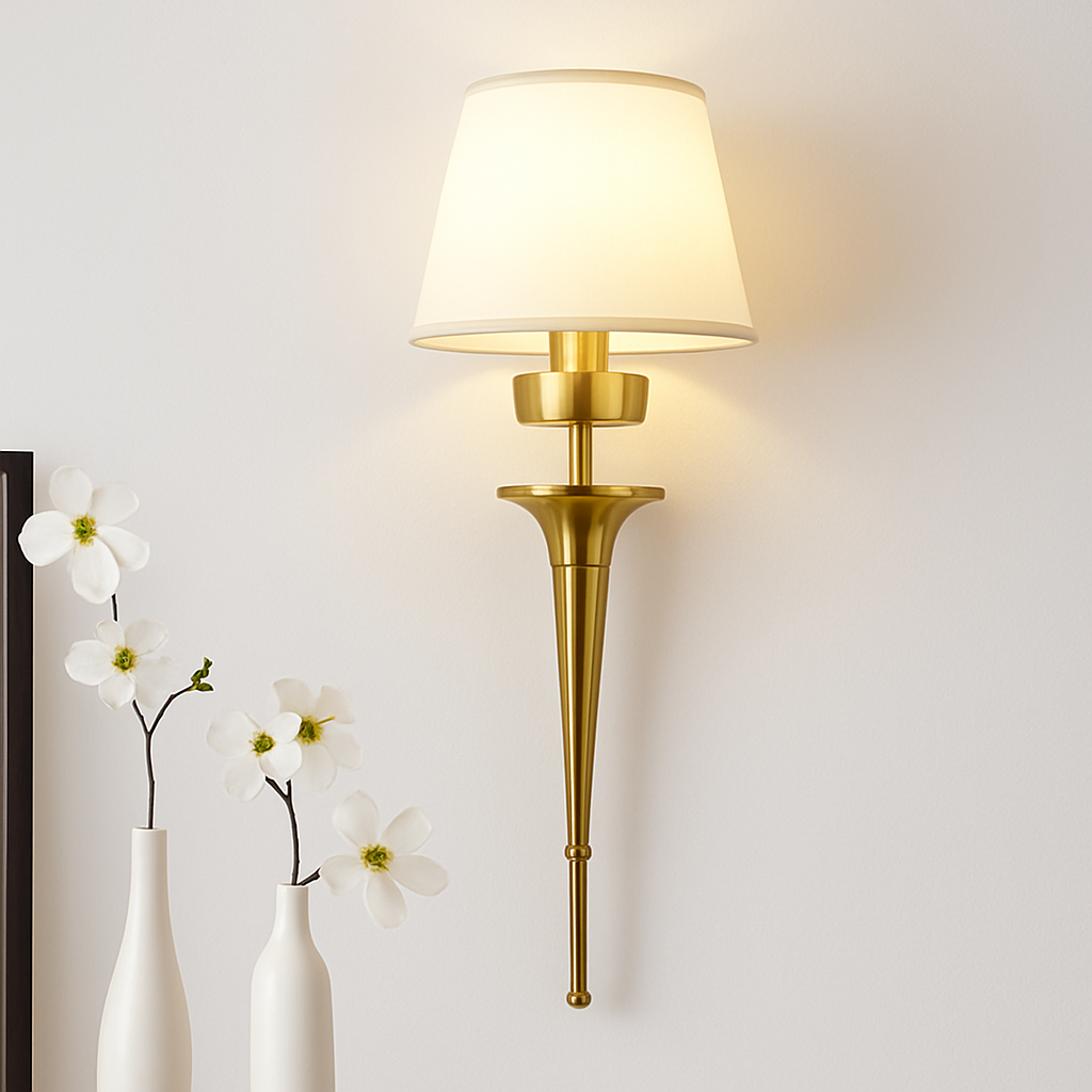 applique murale moderne style américain en cuivre décor nordique
