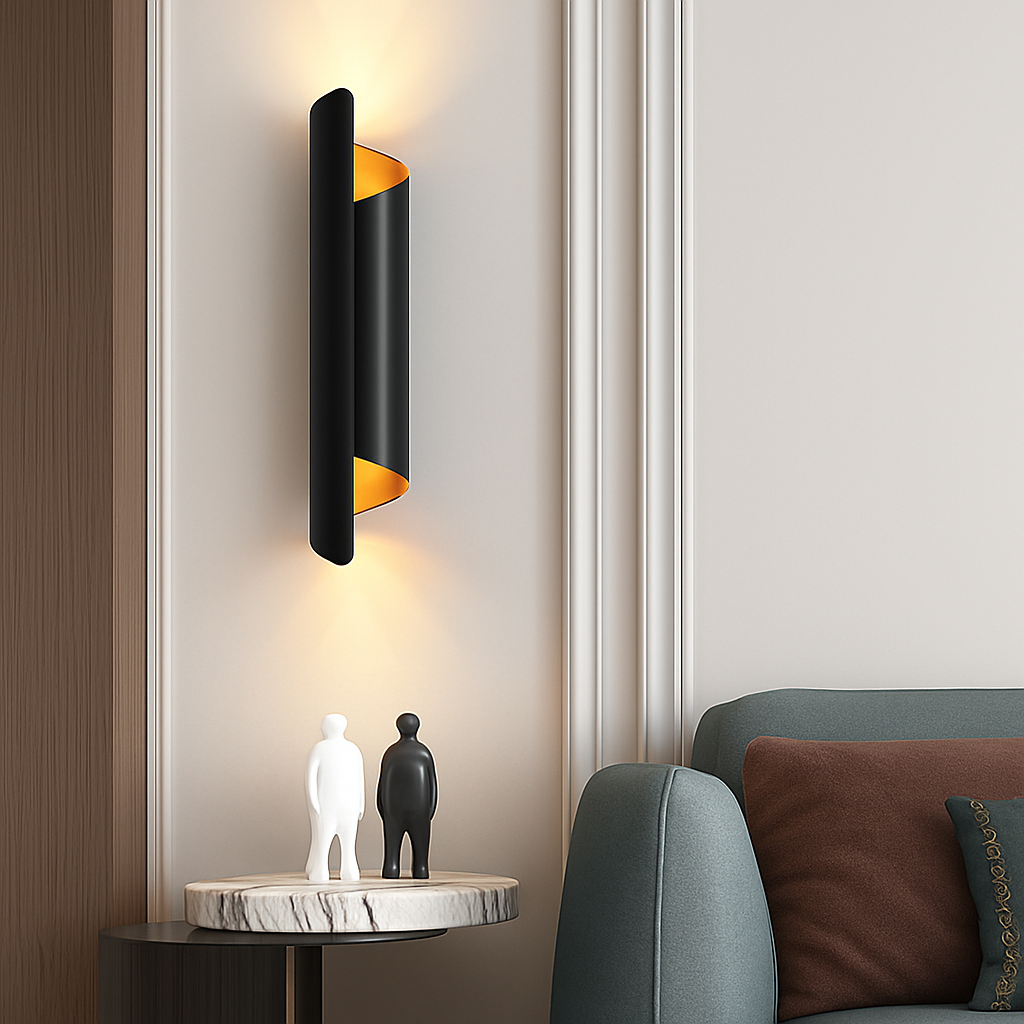 applique murale moderne tube rond pour intérieur élégant - vue 9 sur 9