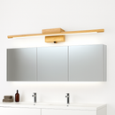 Applique murale nordique en bois massif pour miroir de salle de bains