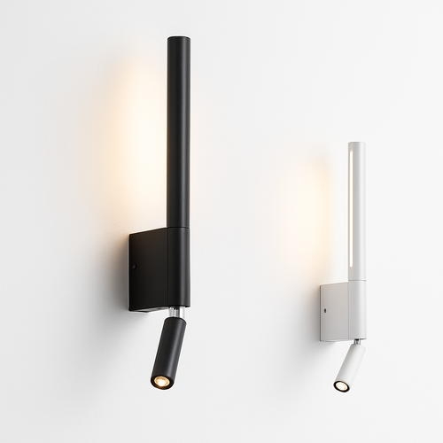 Applique murale réglable à rotation de 330 degrés lampe de lecture avec interrupteur minimaliste chambre d'hôtel nordique chambre principale