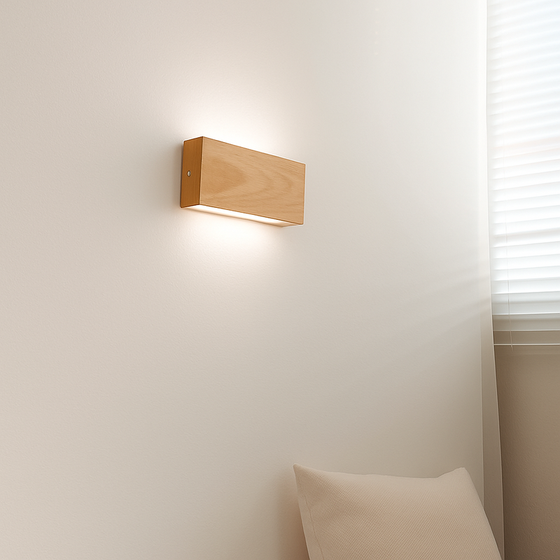 applique murale style japonais bois escaliers décoration