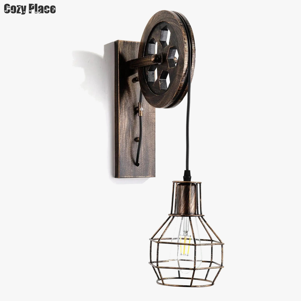 Applique murale Vintage LED industrielle étanche