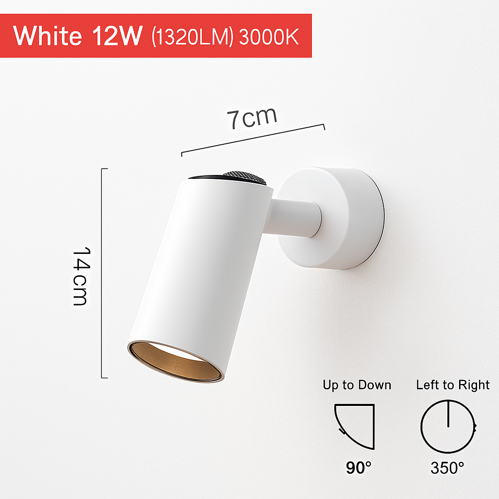 Applique spot à LED orientable Parsimony