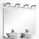 Applique à tableau et miroir LED chromée et cristal