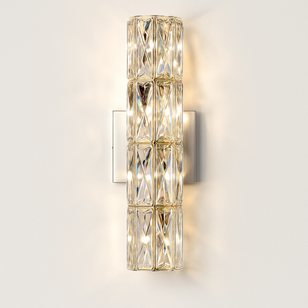 Applique villa luxe cristal murale - vue 3 sur 9