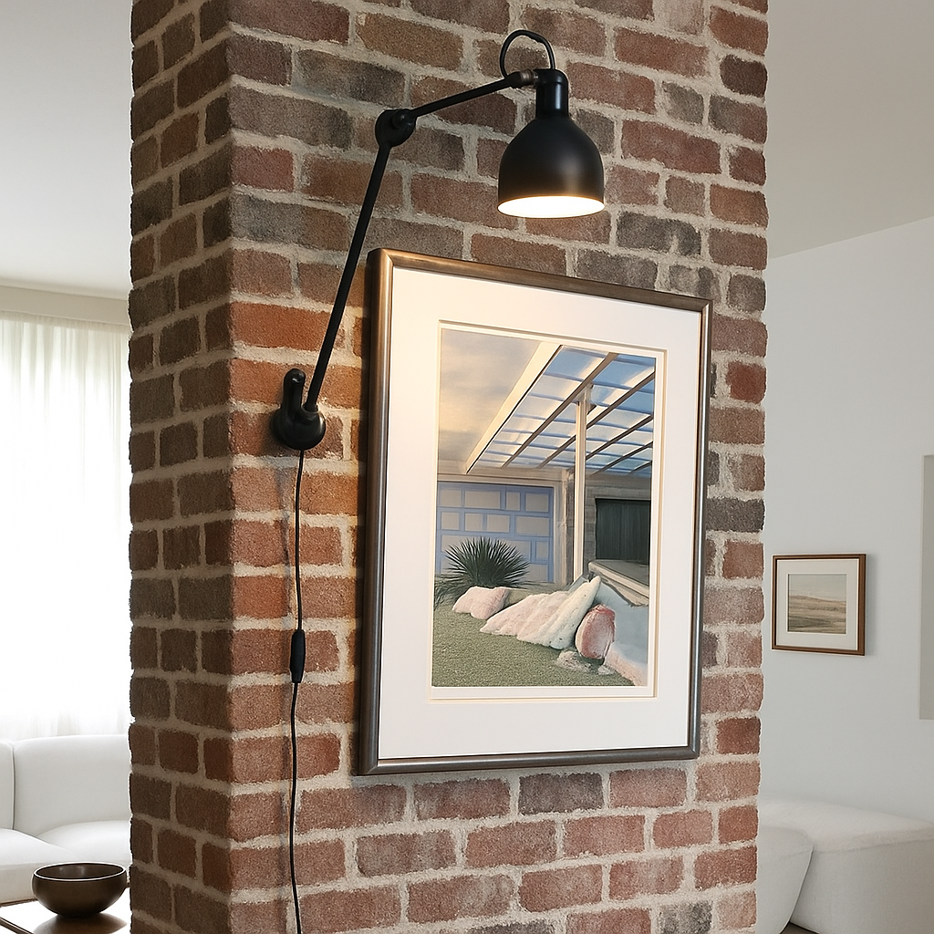 applique vintage en métal avec luminaires rotatifs - vue 4 sur 12