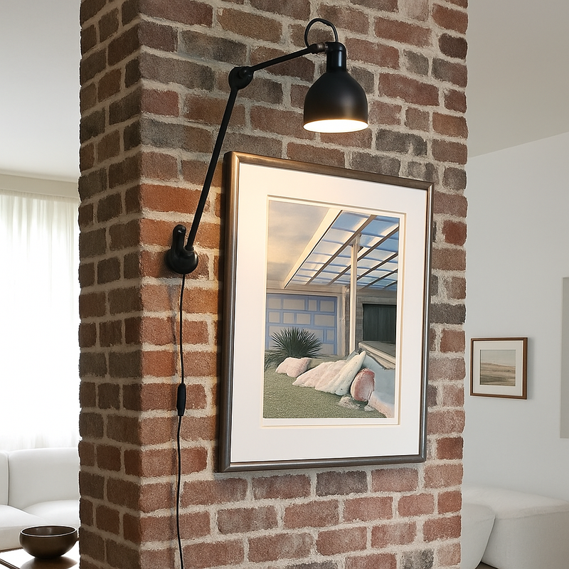 applique vintage en métal avec luminaires rotatifs