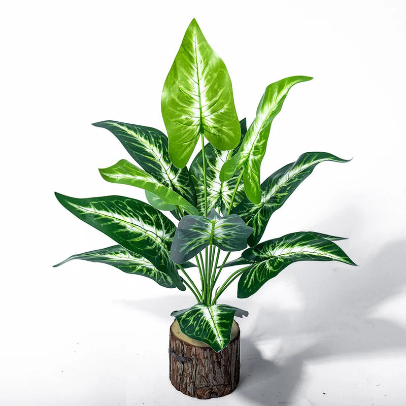 arbre artificiel monstera feuillage tropical pour décoration intérieure et extérieure